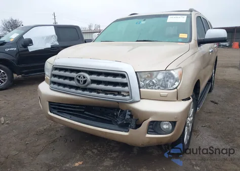 2011 Toyota Sequoia Platinum 5.7L V8 из США, поврежденный, VIN 5TDDW5G18BS042816